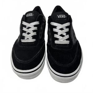 Vans Youth Black and Gray Checkerboard Sneakers Sz 6 EU 38